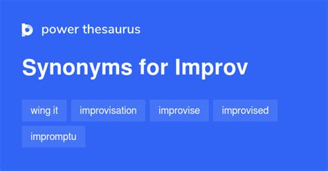 improv synonym|Iba pa.